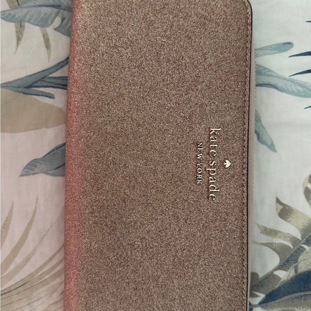 Kate Spade Gold Glitter Wallet
